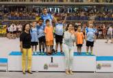 Clausura de la Liga Comarcal de Ftbol Base en el Palacio de Deportes