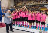 Clausura de la Liga Comarcal de Ftbol Base en el Palacio de Deportes