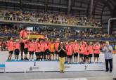 Clausura de la Liga Comarcal de Ftbol Base en el Palacio de Deportes