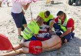 Simulacro de ahogamiento en el Mar Menor