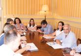 Reunin sobre las normas transitorias del PGOU en el Palacio Aguirre