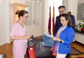 Visita ministra de Defensa, Margarita Robles, al Palacio Consistorial