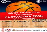 Cartel del Torneo Internacional de baloncesto femenino Cadete 2018