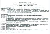 Programa Fiestas Llano del Beal