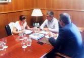 Reunin de la alcaldesa y el delegado del Gobierno con el secretario de estado de Medio Ambiente