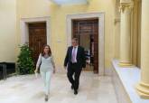 Reunin de la alcaldesa de Cartagena con el presidente de la Confederacin Hidrogrfica del Segura