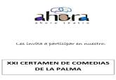 XXI Certamen de Comedias de La Palma