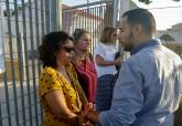 Visita del concejal de Educacin al colegio de La Aljorra