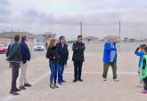 Visita a las obras del campo de ftbol de La Palma