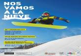 Cartel nos vamos a la nieve