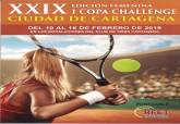 Cartel de la Copa Challenge de Tenis Ciudad de Cartagena, trofeo femenino