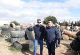 Visita a la terminacin de las obras del circuito de Trial Bici junto al POlgono de Los Camchos