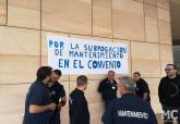 Apoyo a las reivindicaciones de los trabajadores de mantenimiento del hospital Santa Luca. MC Cartagena