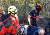Rescate de senderista de 70 aos herido en Los Belones