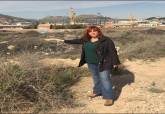 Pilar Marcos, de CTSSP-PODEMOS, visita los terrenos de la antigua fundicin de plomo y plata de Santa Luca