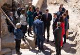 Visita de Pedro Snchez al Palacio Consistorial y el Anfiteatro Romano