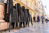 Imagen de archivo de sillas para la Semana Santa