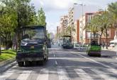 Cortes de trfico en la Alameda de San Antn en direccin a Plaza de Espaa