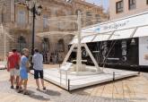 Exposici�n sobre Leonardo da Vinci, en la plaza de Jos� Mar�a Art�s