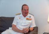 Visita del Almirante de Acci�n Mar�tima, Juan Luis Sobrino P�rez Crespo, al Palacio Consistorial