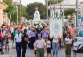 Misa y procesin en honor a Nuestra Seora de las Nieves, patrona de Islas Menores