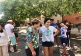 Visita de Noelia Arroyo al campamento urbano de Salesianos