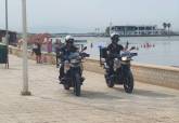 Patrullas motorizadas de la Polica Local en las playas