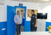 Visita de Torralba al Cuartel de la Polica Local en Cabo de Palos