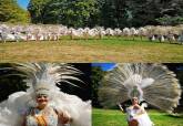Comparsa Salgeiro en la Fiesta de las Flores de Francia
