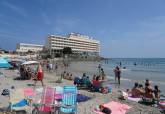 Playa del Gala abierta con bandera verde