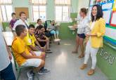 Visita al colegio de Educacin Especial Primitiva Lpez en el primer da de clase