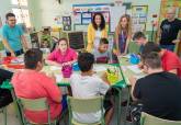 Visita al colegio de Educacin Especial Primitiva Lpez en el primer da de clase