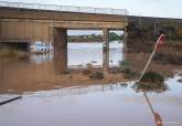 La carretera del Sifn inundada por las fuertes lluvias