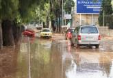 Consecuencias de las fuertes lluvias en la carretera de La Algameca