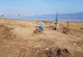 Playas cartageneras tras las labores de limpieza Gota Fria