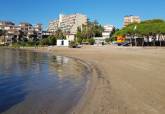 Playas cartageneras tras las labores de limpieza Gota Fria