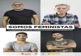 Cartel de la campaa Hombre Igualitario Somos Feministas