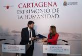 Firma del protocolo de colaboracin para la candidatura de Cartagena como Ciuydad Patrimonio de la Humanidad