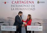 Firma del protocolo de colaboracin para la candidatura de Cartagena como Ciuydad Patrimonio de la Humanidad