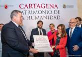 Firma del protocolo de colaboracin para la candidatura de Cartagena como Ciuydad Patrimonio de la Humanidad