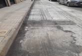 Obras de reparación en calles de Los Nietos afectadas por la DANA