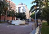 Luminarias LED de la Plaza Ciudad de Mula