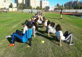 PROGRAMA MACROADE 'Aqu Jugamos Todos' con jugadores del Club Rugby Universitario Cartagena 