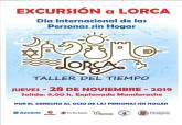 Cartel del la excursin a Lorca por el Da de las Personas sin Hogar
