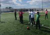 Alumnos del CEIP San Fulgencio de Pozo Estrecho comparten jornada de rugby con el C.R.U.Cartagena dentro del Programa ADE