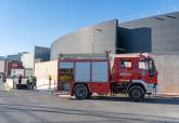 Polica Local y Bomberos participan en un simulacro de incendio en el Espacio Mediterrneo