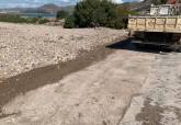 Trabajos de recuperación de la carretera de La Azohía