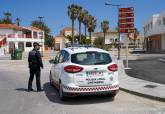 Control de la Polic�a Local en el acceso a Cabo de Palos