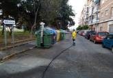 Refuerzo de la limpieza en calles, plazas y contenedores