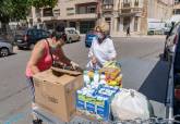 Visita de Mercedes Garca al dispositivo municipal de emergencia social